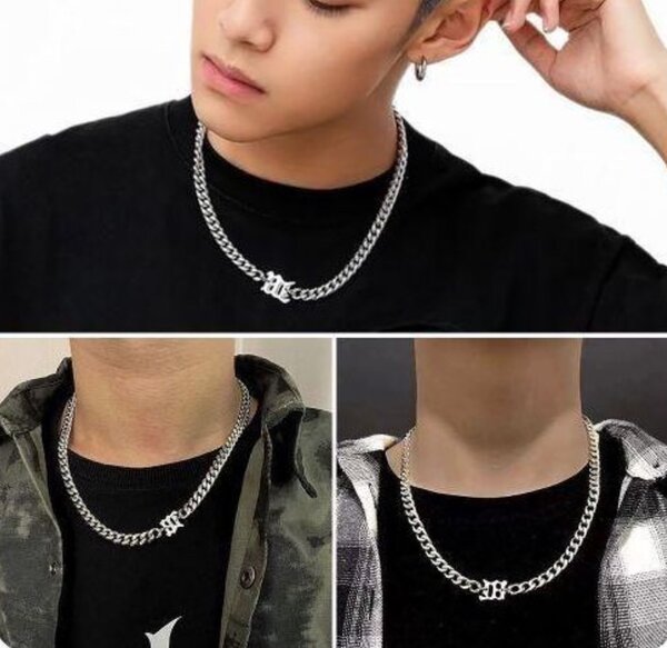 Collier chaîne en acier inoxydable