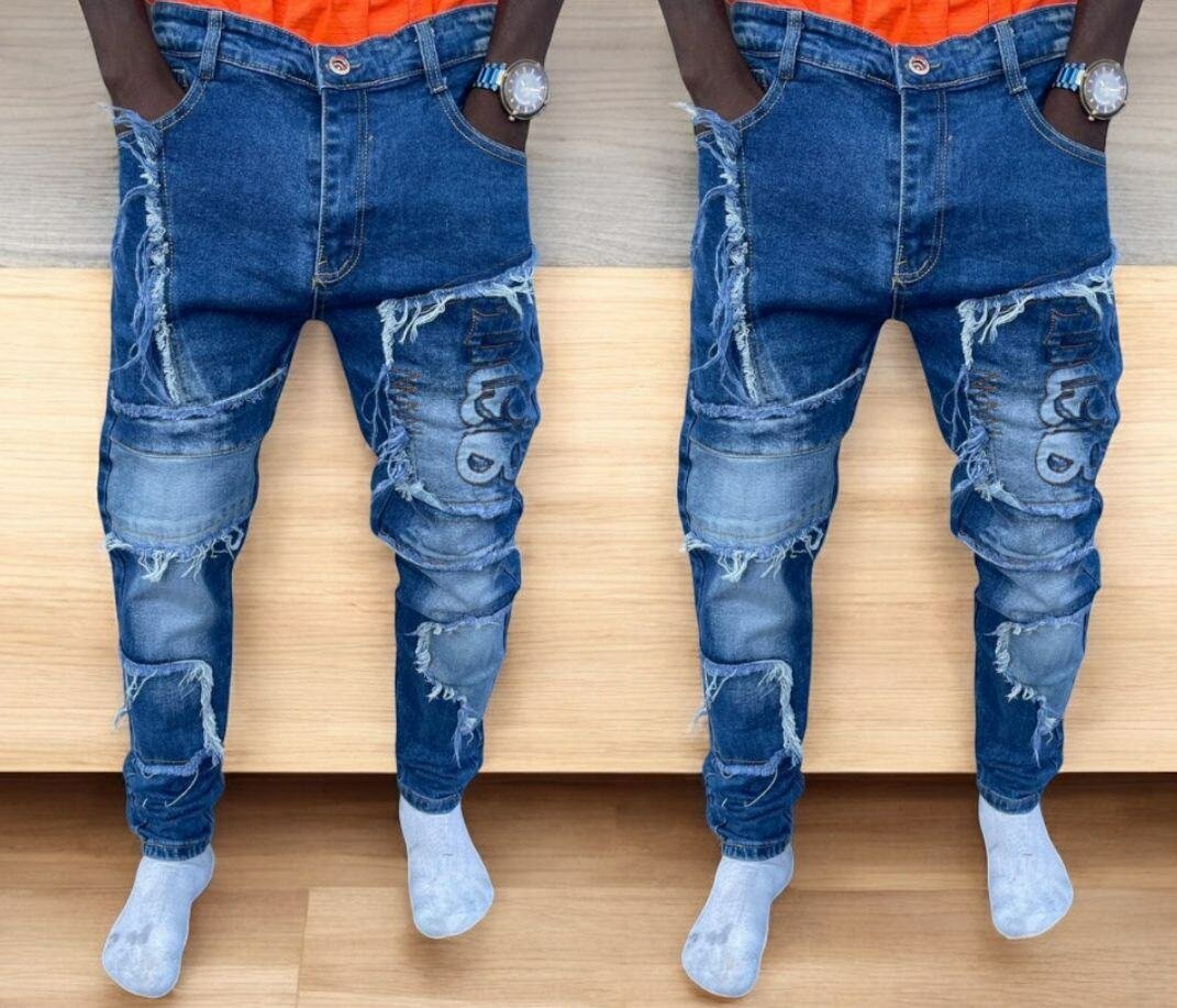 Jeans décontractés déchirés