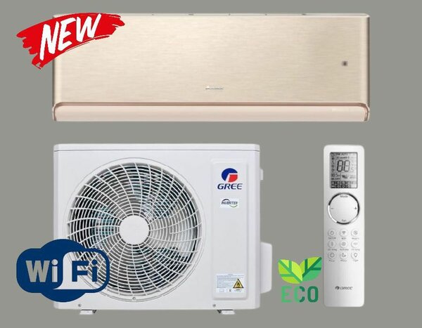 Кондиционер Gree Airy 18 invertor Arctic (Gold) -30+50