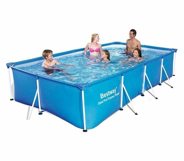 RECTANGULAR POOL FRAME WITHOUT CARTRIDGE FILTER PUMP (L157.4
