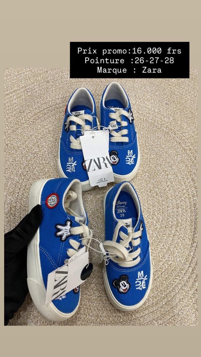 Baskets Enfant Zara Bleu