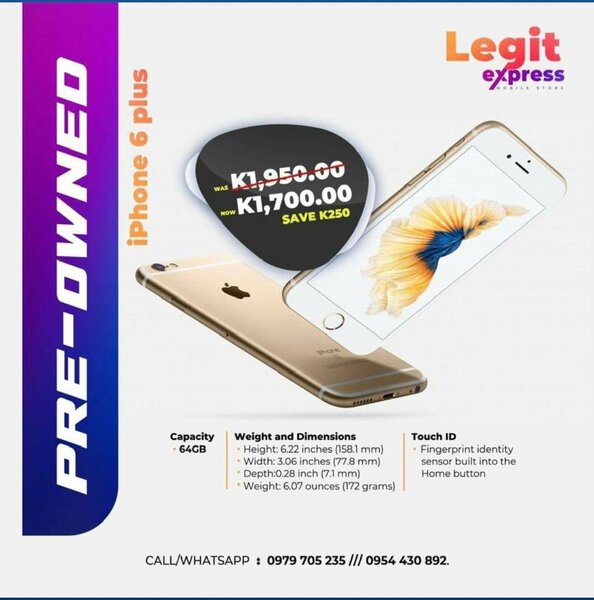 iPhone 6plus 64gb