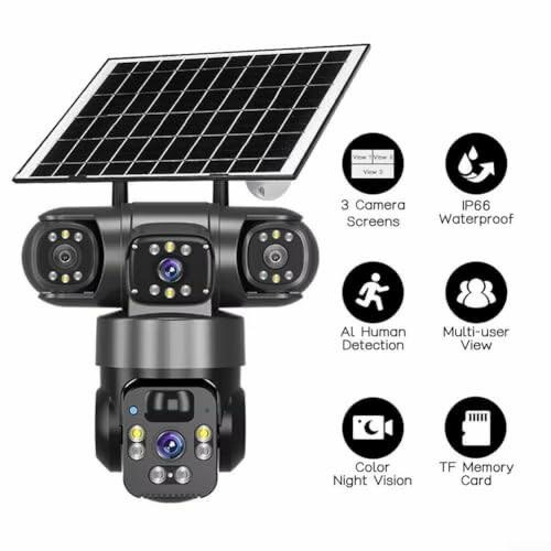 Caméra extérieure solaire AI