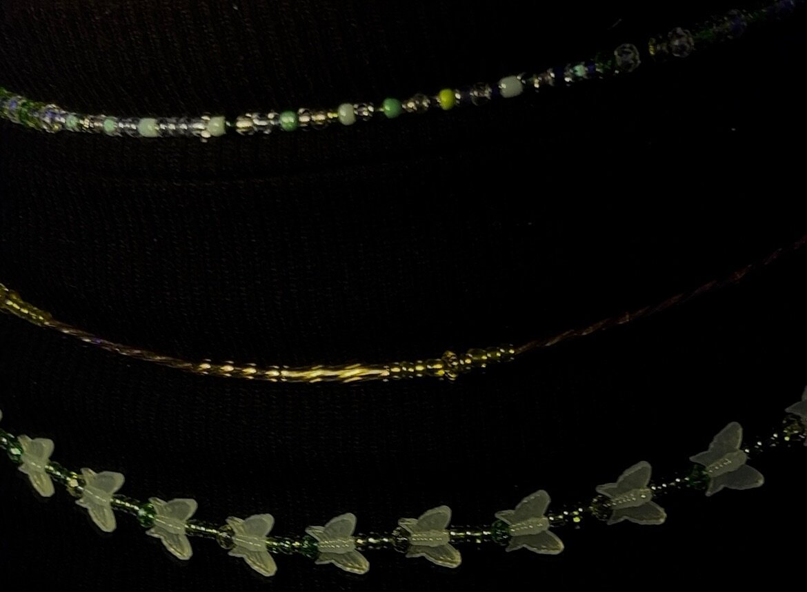 Collier bohème papillon perles