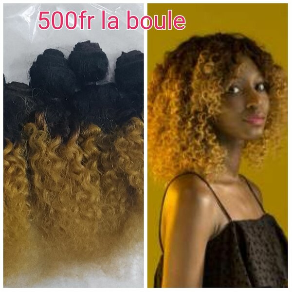 Extensions bouclées cheveux