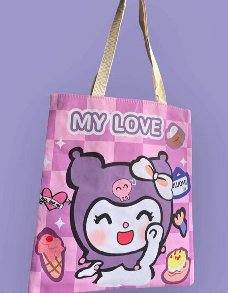 Sac en tissu Kuromi mignon