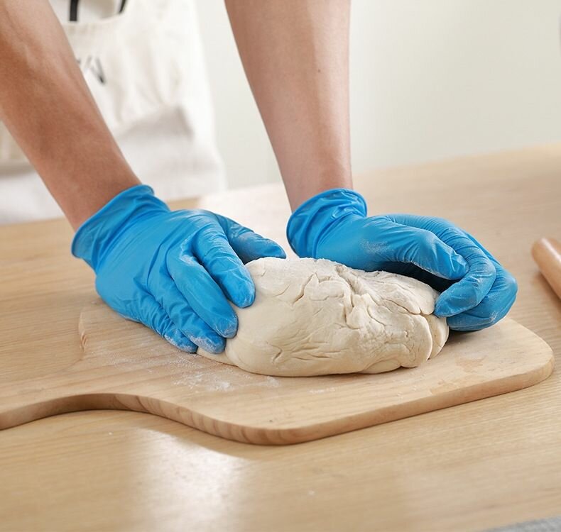 100 Blue Disposable Nitrile Gloves