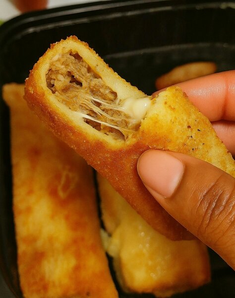 Crêpes panées poisson fromage