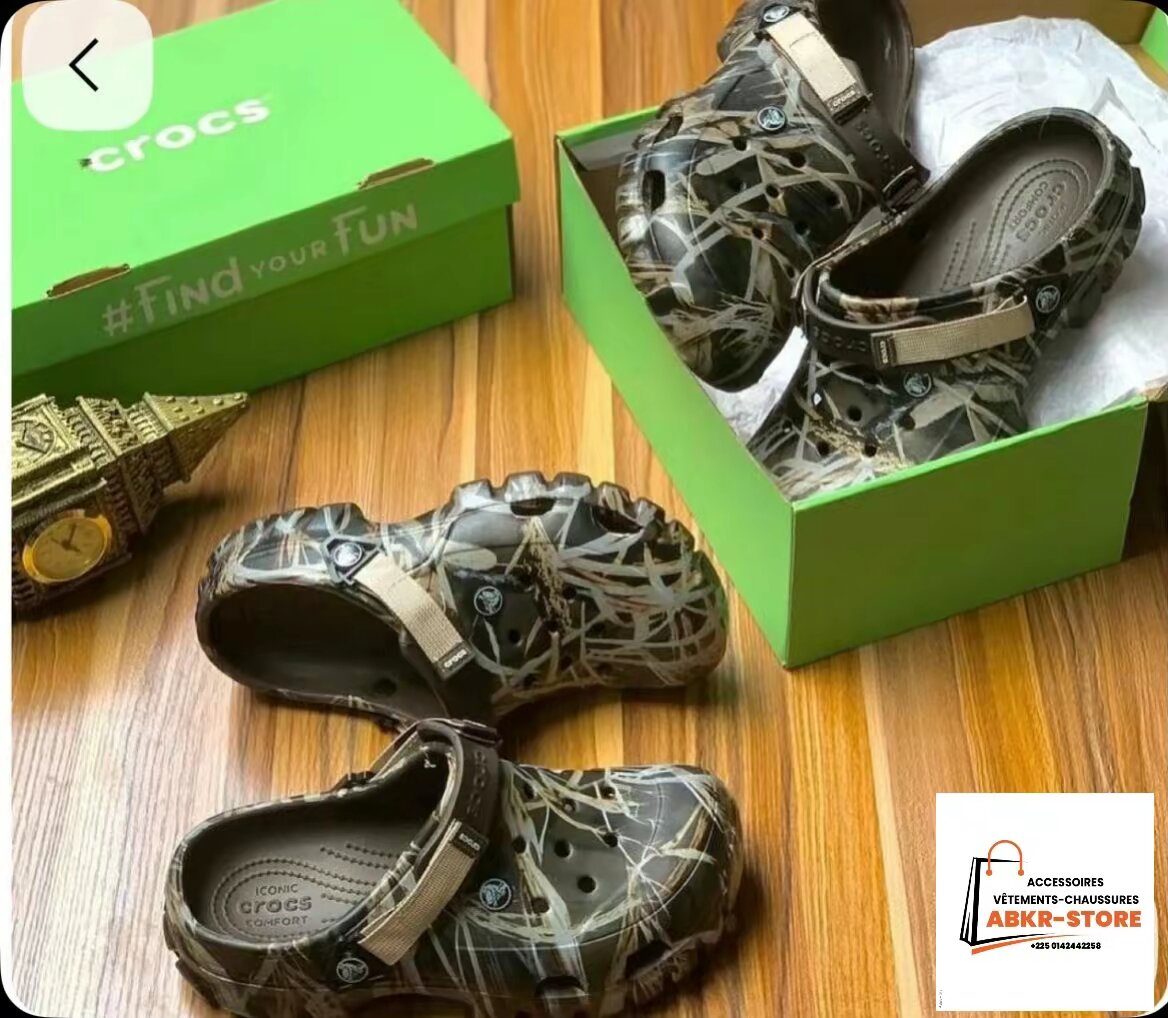 Sabots camouflage légers Crocs