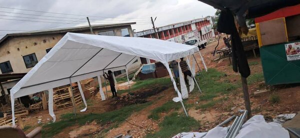 White canopy