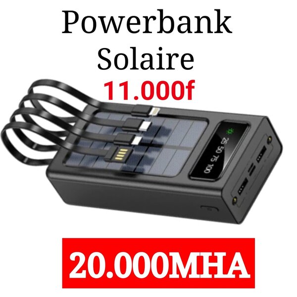 Powerbank Solaire 20000mAh