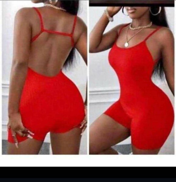 Red catchy dress