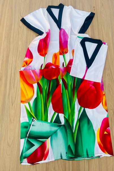 Long crepe gowns