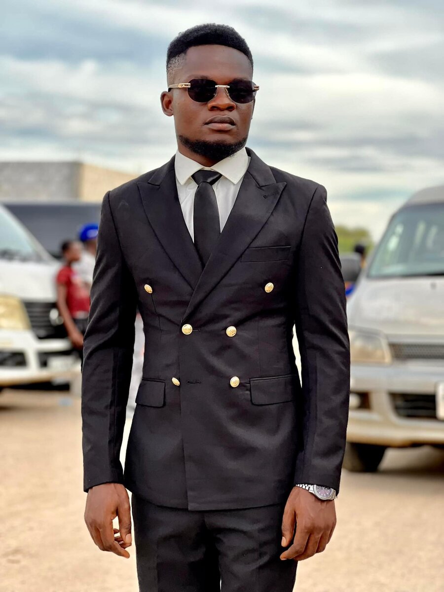Black men's suit