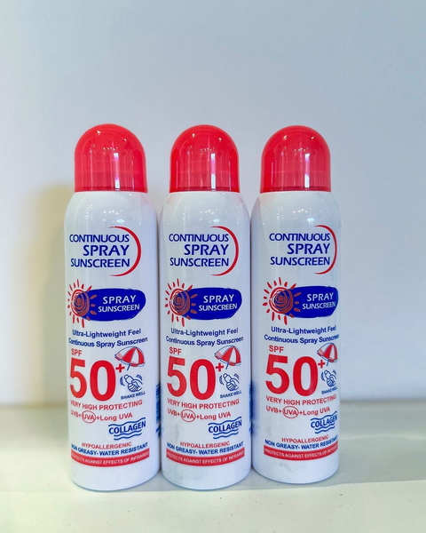 WOKALI CONTINUOUS SPRAY SUNSCREEN SPF 50+ 