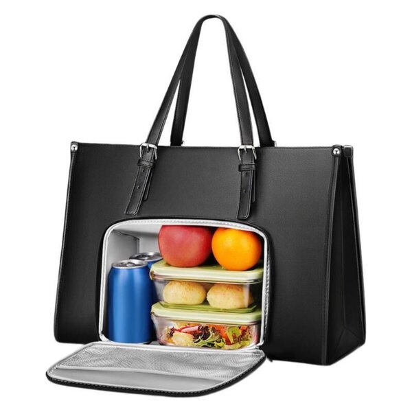 Hand bag with lunch pouch
