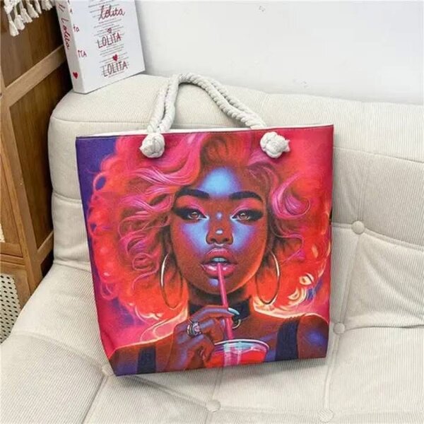 Sac cabas artistique coloré