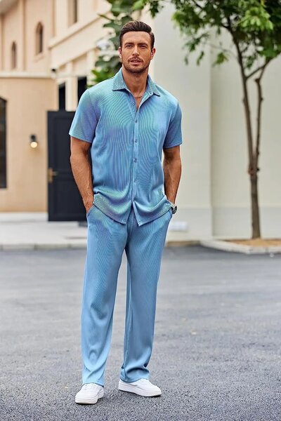 Complet turquoise