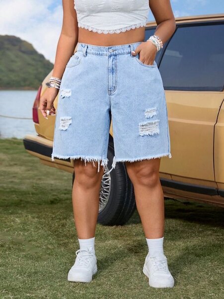 Denim shorts