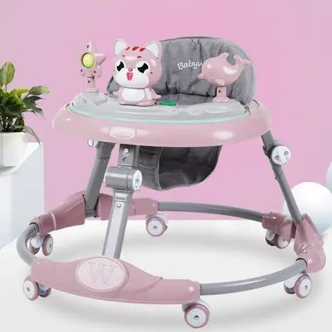 Marche bébé rose