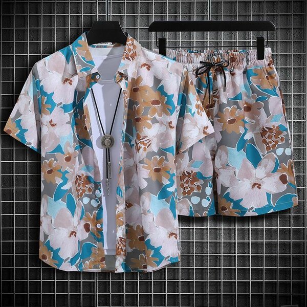 Colorful Short Sleeve with Down for Men