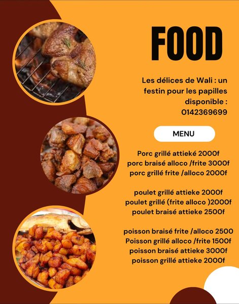 Porc poisson poulet