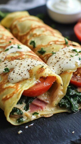 10 Crêpes aux légumes