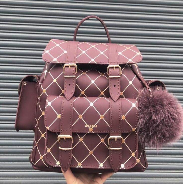 Sac à dos en cuir coloré