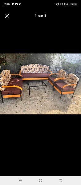 Fauteuil métallique forgé