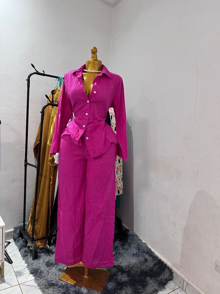 Ensemble Lin cassé femme