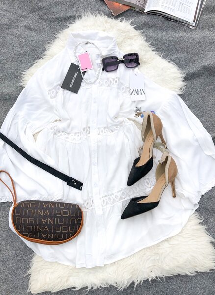 White lace dress