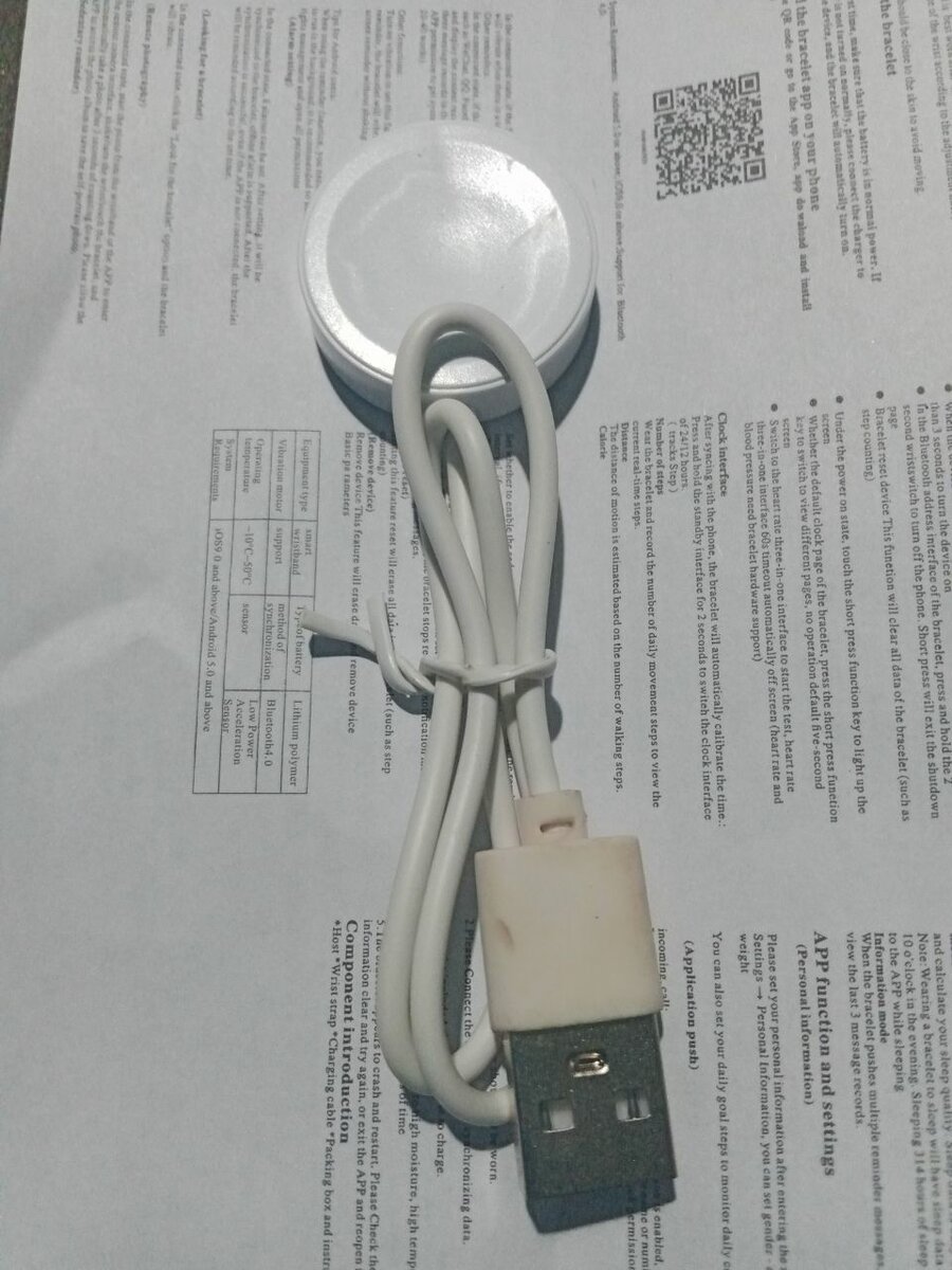 Chargeur USB pour smartwatch