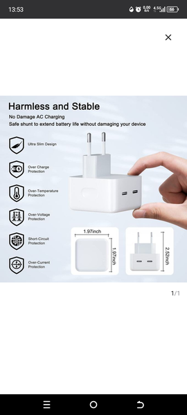 Chargeur iPhone 6s à 15
