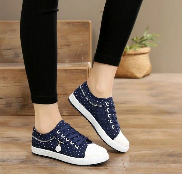 Blue sneakers
