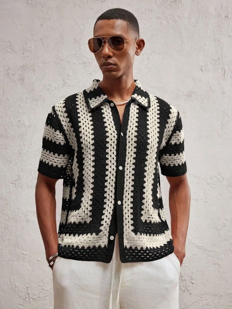 Chemise en crochet élégant