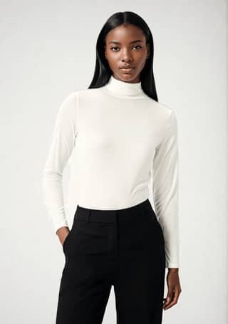 Col roulé femme élégant