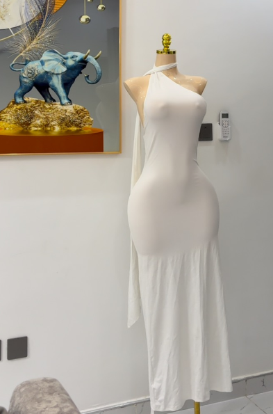 White long dress