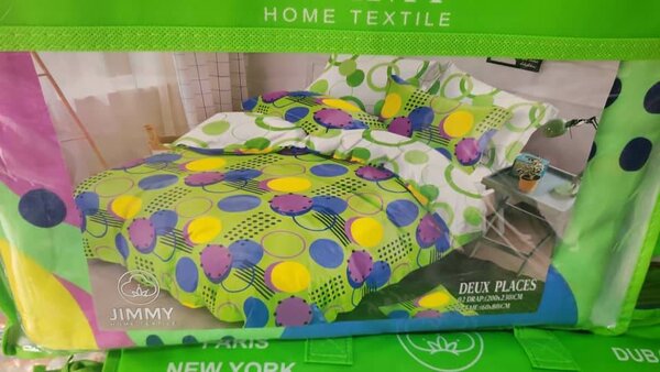 2 draps 2 taies d'oreillers