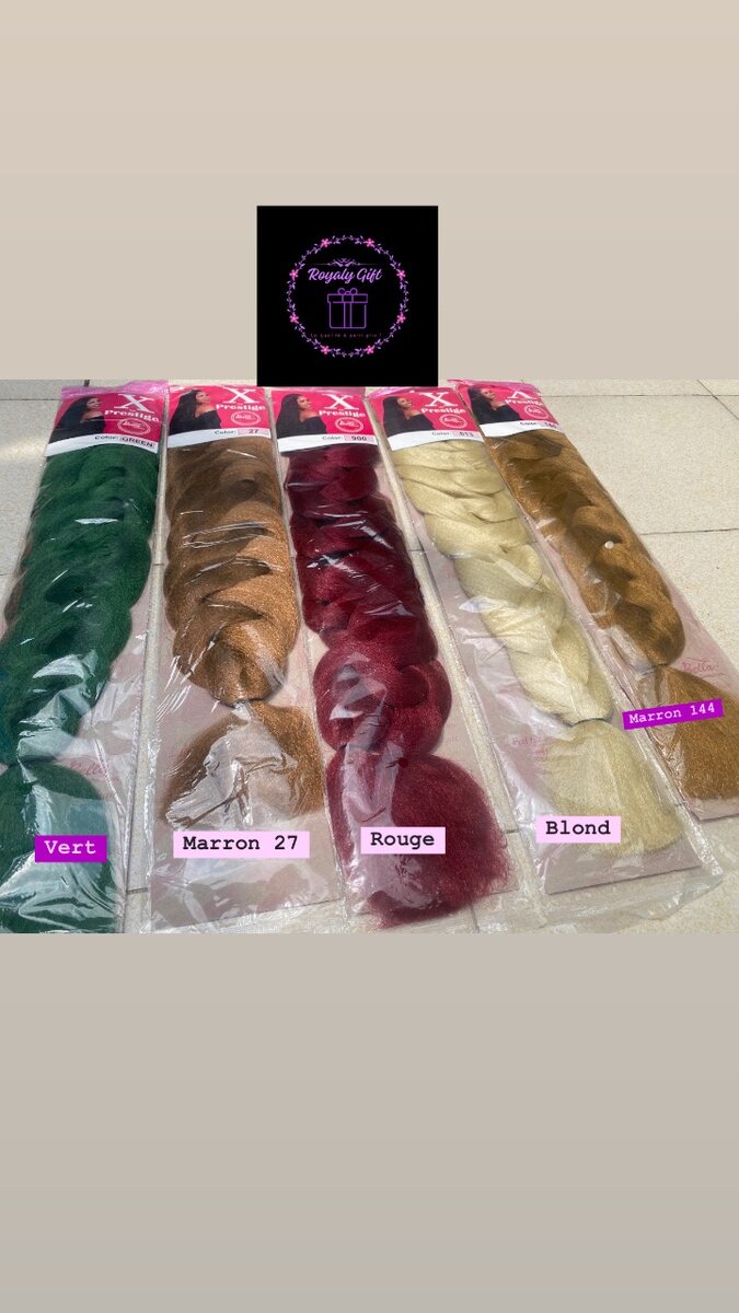 Tresses Synthétiques Colorées