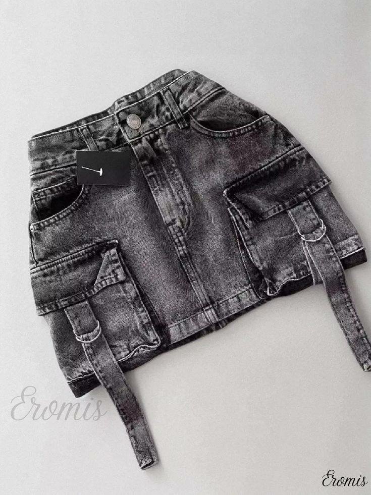 Jupe en jean cargo tendance