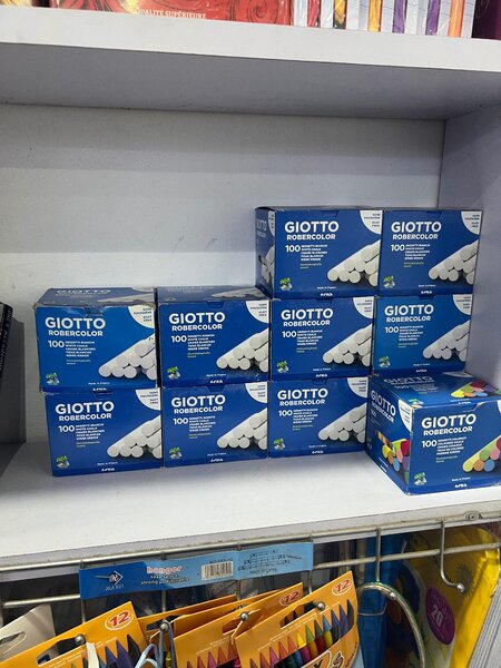 Craies Blanches Giotto 100 unités