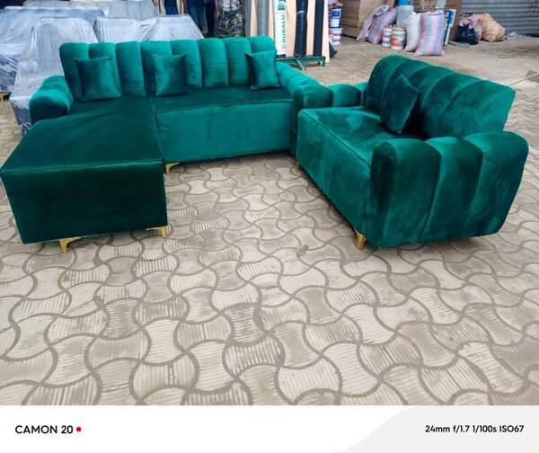 Canapé Modulable Vert Élégant