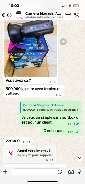Lumière professionnelle