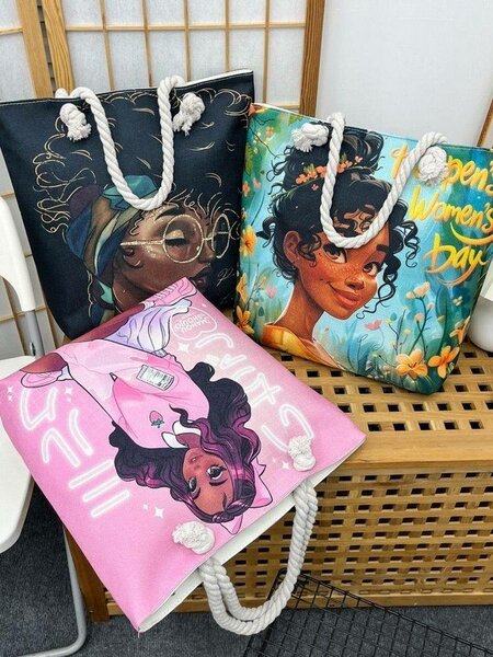 Sac cabas illustré en toile