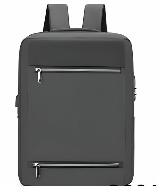 Double Zipped Laptop Backpack with USB port