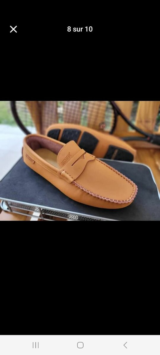 Mocassins en cuir pour homme