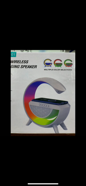 Led wireless charging speaker