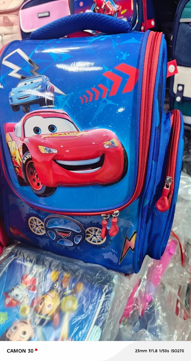 Sac CM1/CM2  Cars tres Solide