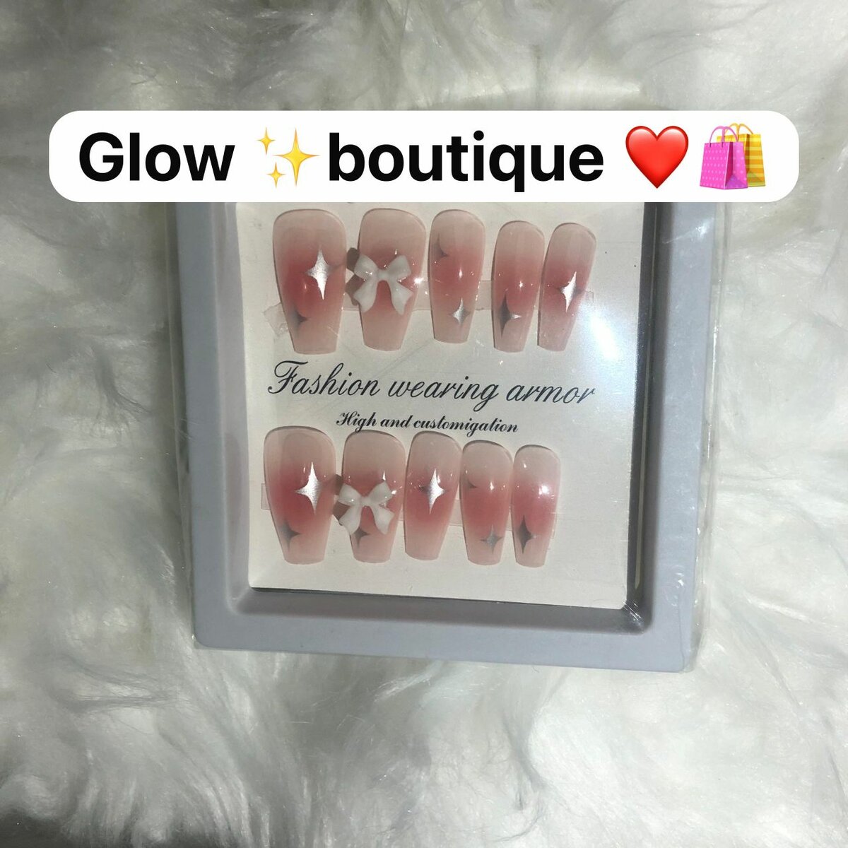 Faux Ongles Rose Élégants