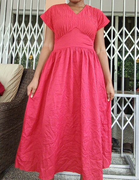Robe longue élégante rouge